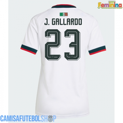 Camisa de time de futebol México Jesus Gallardo #23 Replicas 2º Equipamento Feminina Mundo 2026 Manga Curta